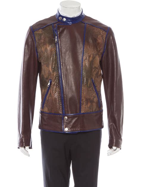 gucci snake leather jacket|Gucci leather jacket women's.